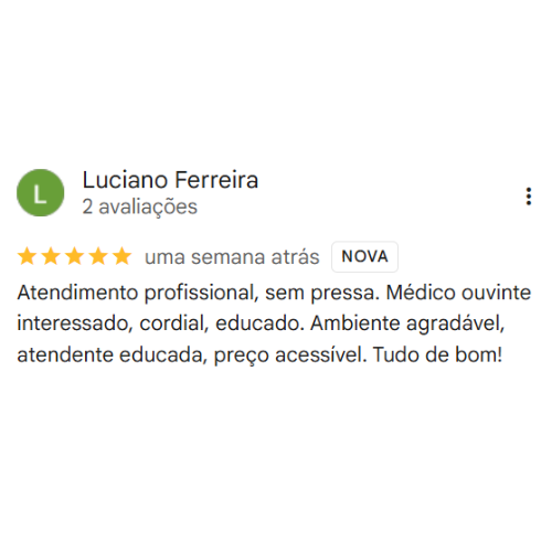 Depoimento Google Dra. Camila Coradi